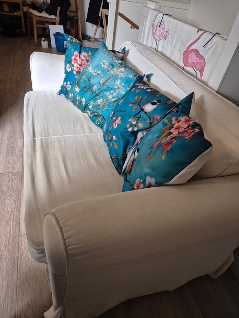 IKEA Ektorp 2-zitsbank met afneembare hoes TEAB, Huis en Inrichting, Banken | Bankstellen, Ophalen, Gebruikt
