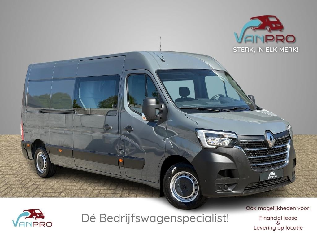 Renault MASTER 2.3 dCi 150pk L3H2 Dubbel Cabine / Airco / Cr, Auto's, Parkeersensor, Renault, 2299 cc, Bedrijf
