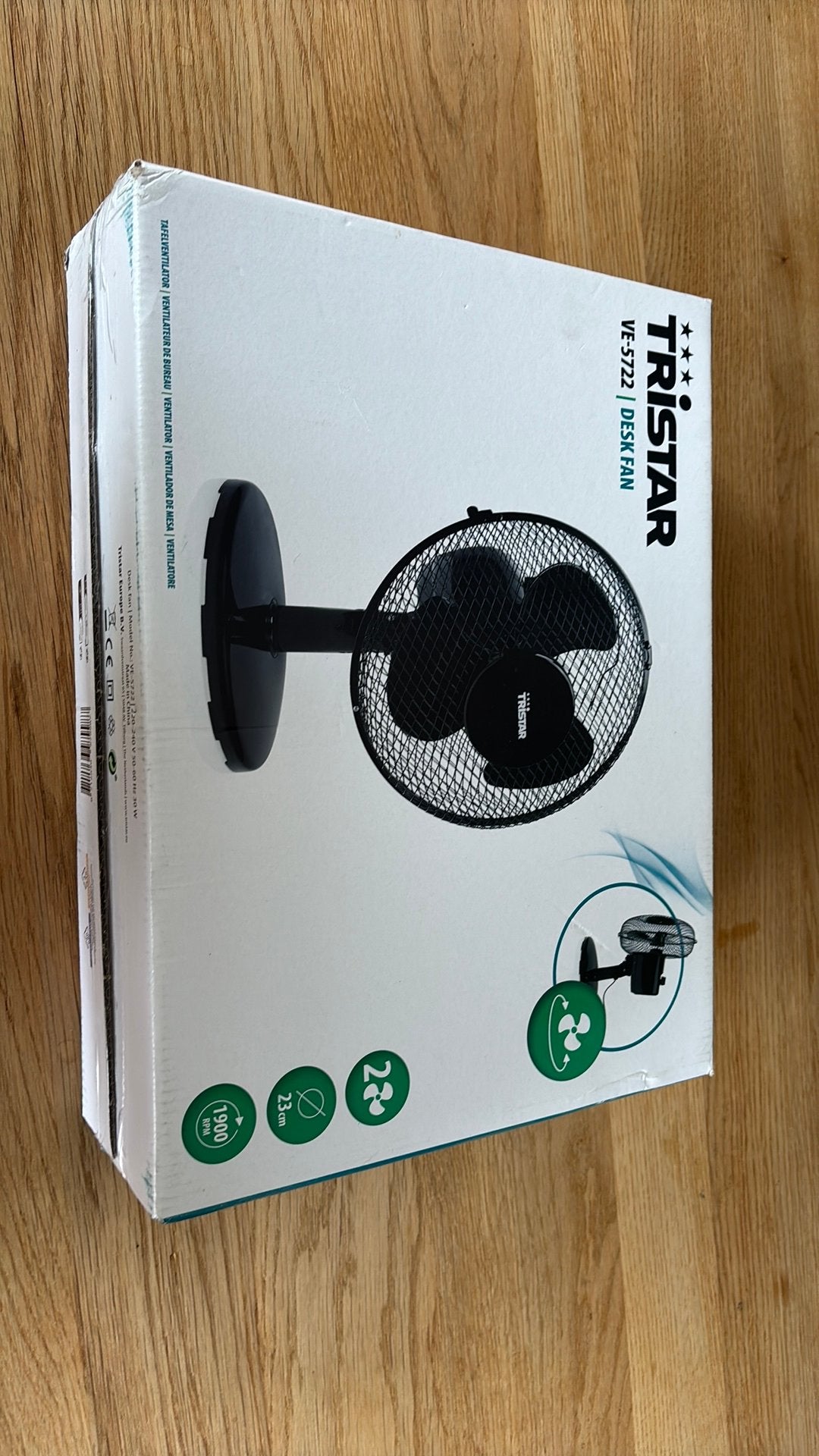 Tristar VE-5722 Tafelventilator, Witgoed en Apparatuur, Ophalen of Verzenden, Tafelventilator