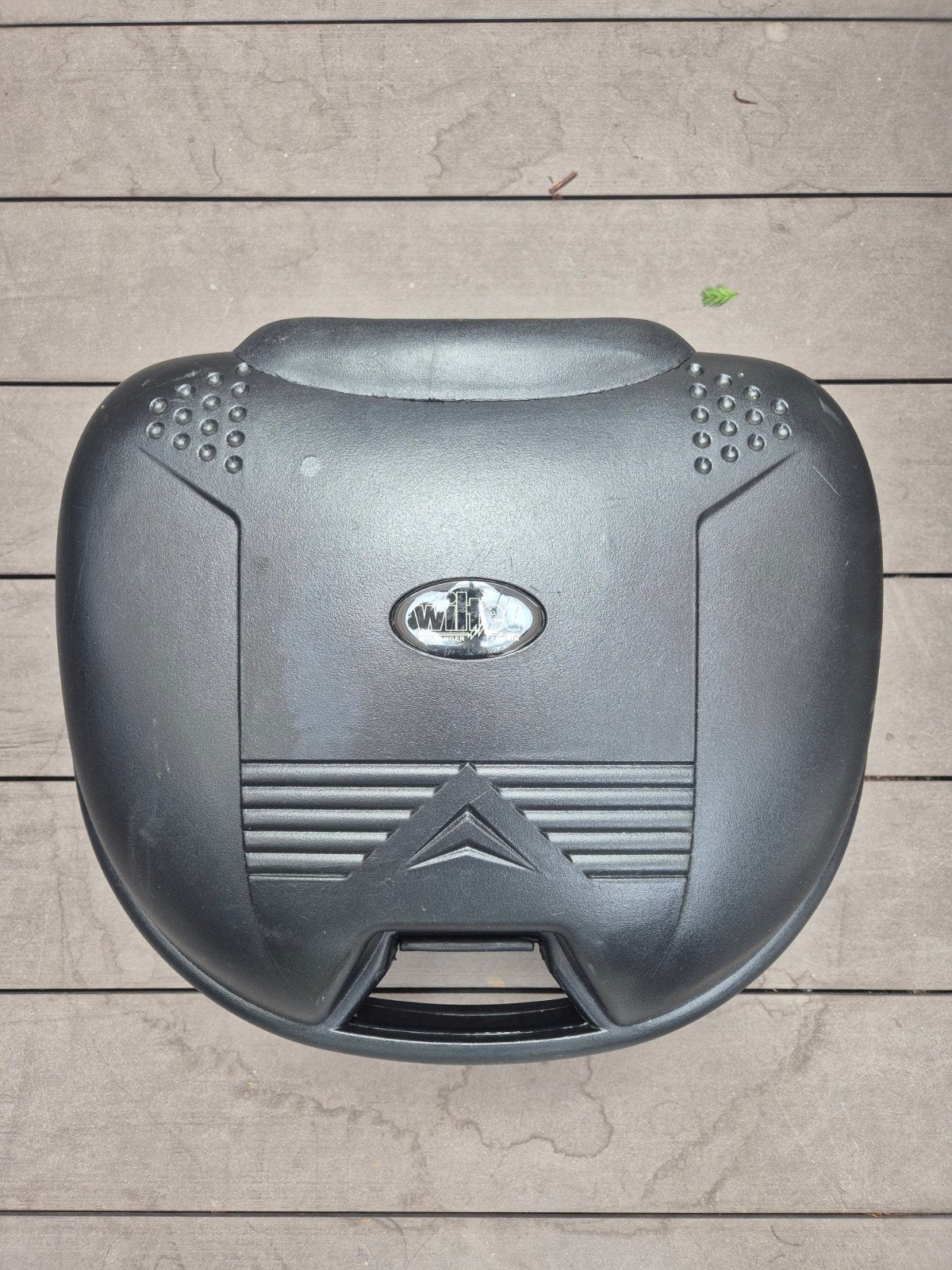 Scooter topkoffer met sleutel en bevestigingsmateriaal, Ophalen of Verzenden, Gebruikt