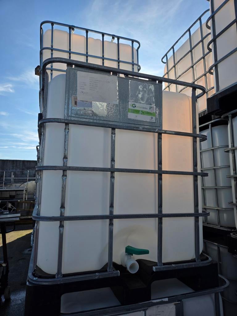 IBC containers 1000 liter als nieuw 1x gebruikt, Ophalen, Kunststof, Met kraantje, 150 liter of meer
