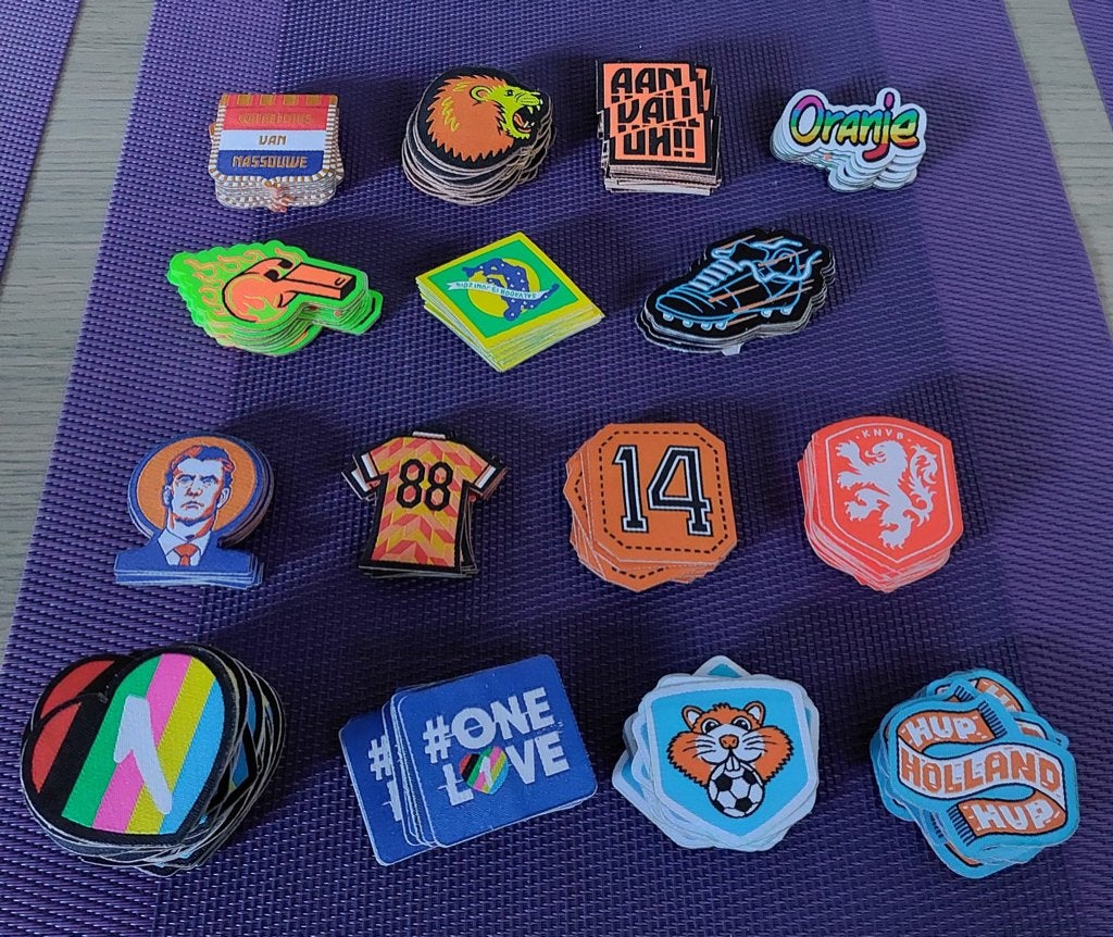 AH Oranje patches: complete series en los., Ophalen of Verzenden, Nieuw, Versiering, Overige