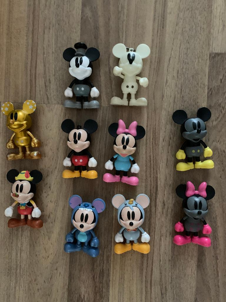 10 stuk Disney knuffels mickey en mini mouse speelgoed, Ophalen of Verzenden, Zo goed als nieuw, Overige typen