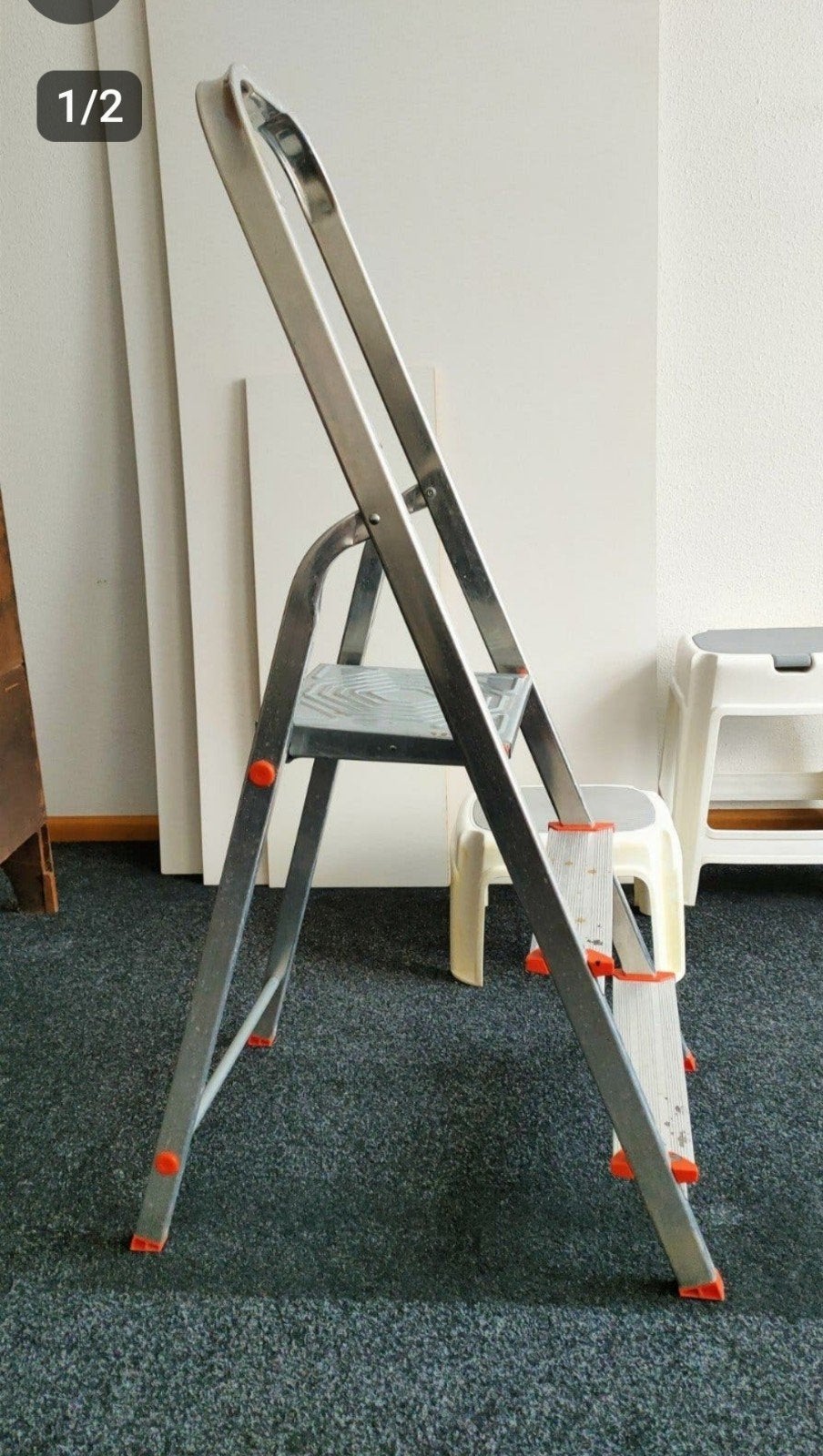 Aluminium trapje, Doe-het-zelf en Verbouw, Ladders en Trappen, Ophalen, Minder dan 2 meter