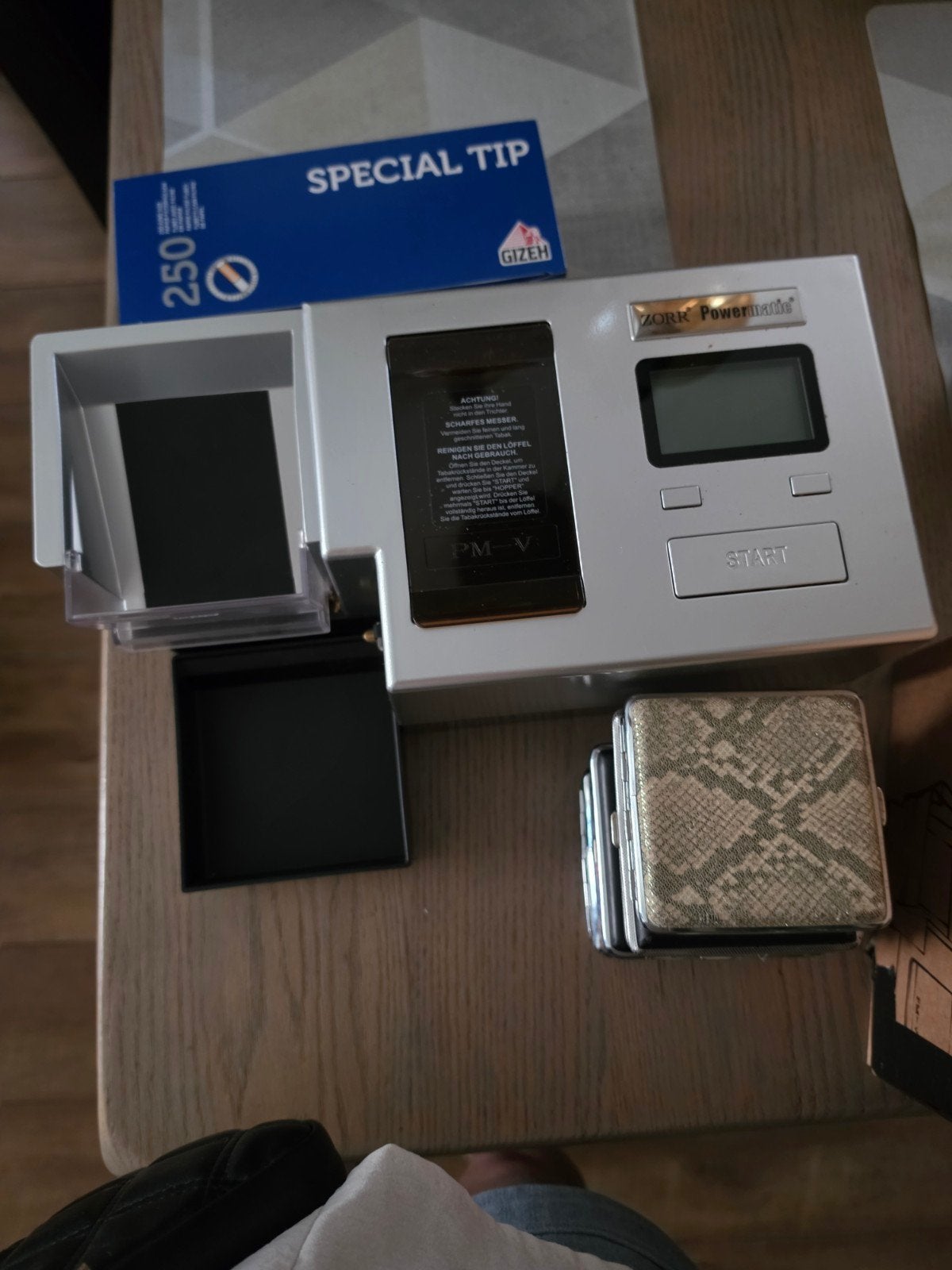 ZORR Powermatic sigarettenmaker v5 met Gizeh Special Tip, Ophalen of Verzenden, Gebruikt, Overige typen