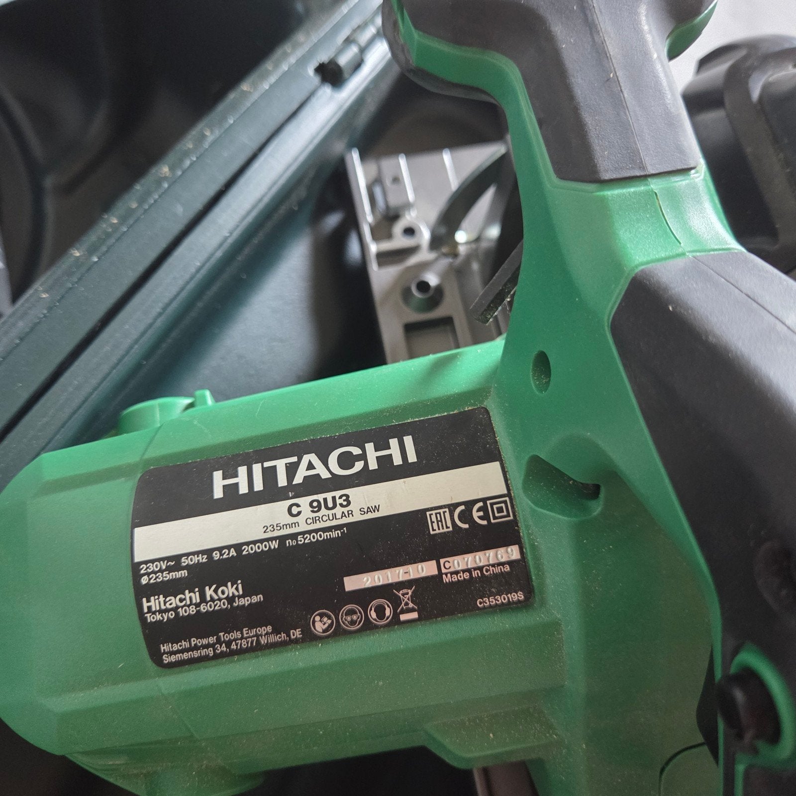 Hitachi Cirkelzaag C 9U3 - Zo goed als nieuw, Doe-het-zelf en Verbouw, Gereedschap | Zaagmachines, Cirkelzaag, 70 mm of meer, Ophalen of Verzenden
