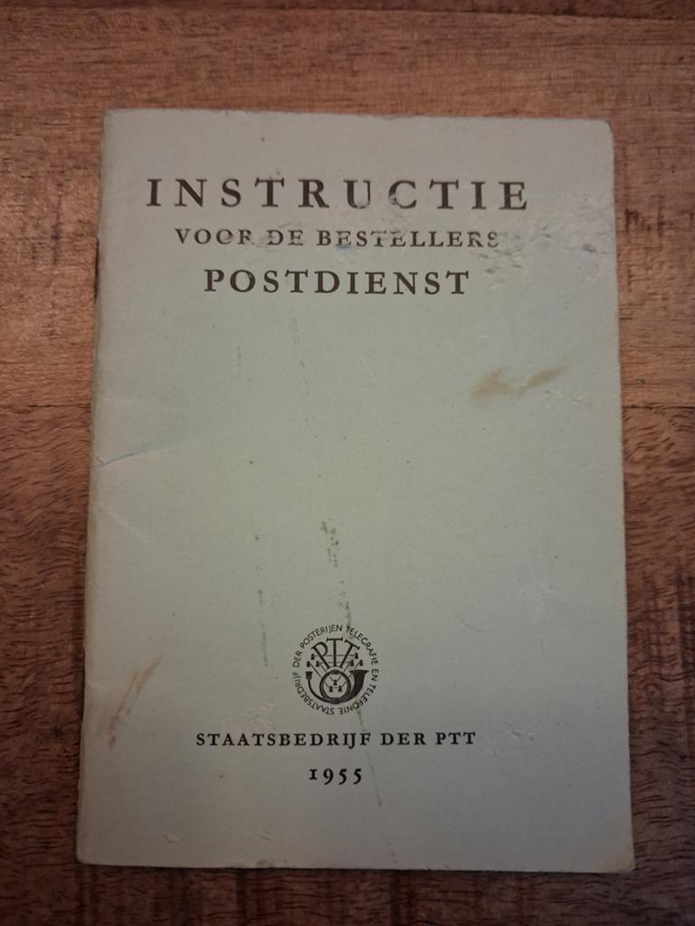 Instructieboekje PTT 1955, Ophalen, Gelezen, Overige typen