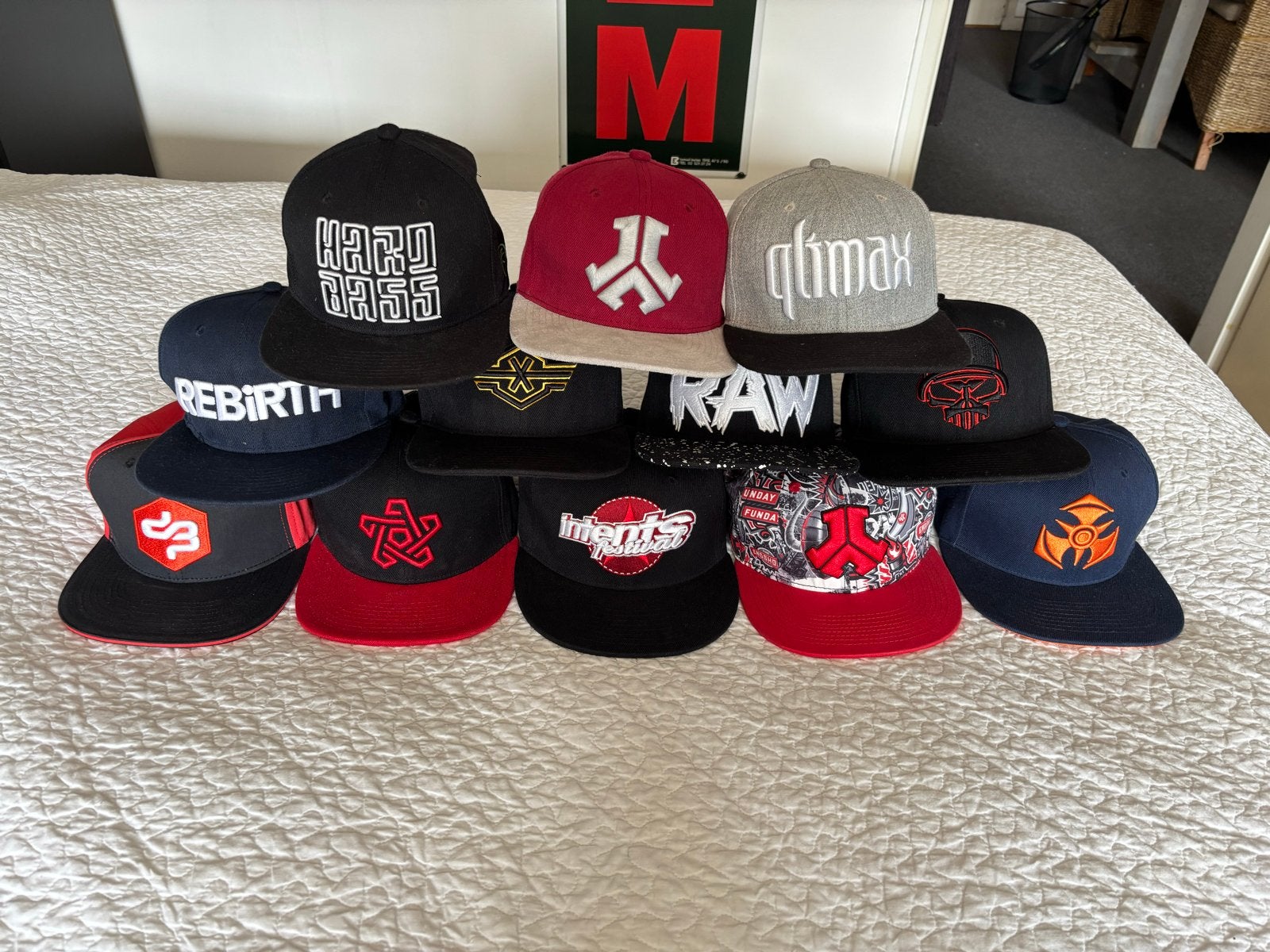 Diverse collectie Hardstyle/Hardcore petten, Ophalen of Verzenden, Zo goed als nieuw, One size fits all, Pet