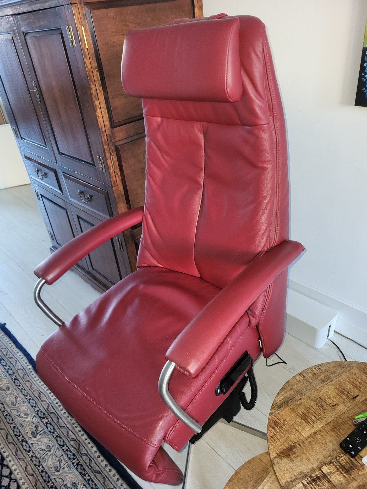 Prominent sta-op-stoel C-100 leer met alle opties, Ophalen, Gebruikt, Minder dan 75 cm, Design