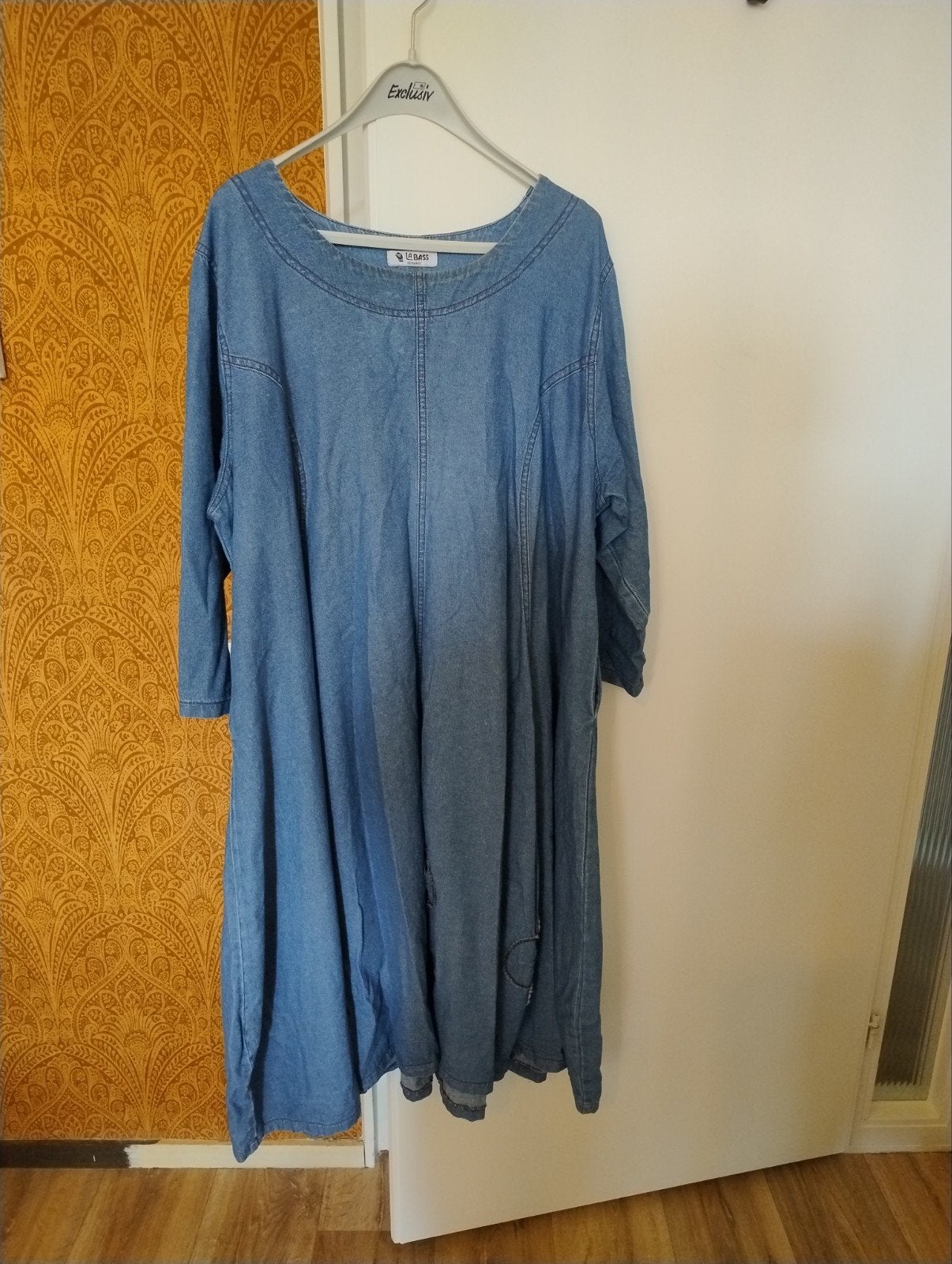 Jeans jurk La Bass grote maat, Kleding | Dames, Ophalen, Blauw, Jurk, Zo goed als nieuw