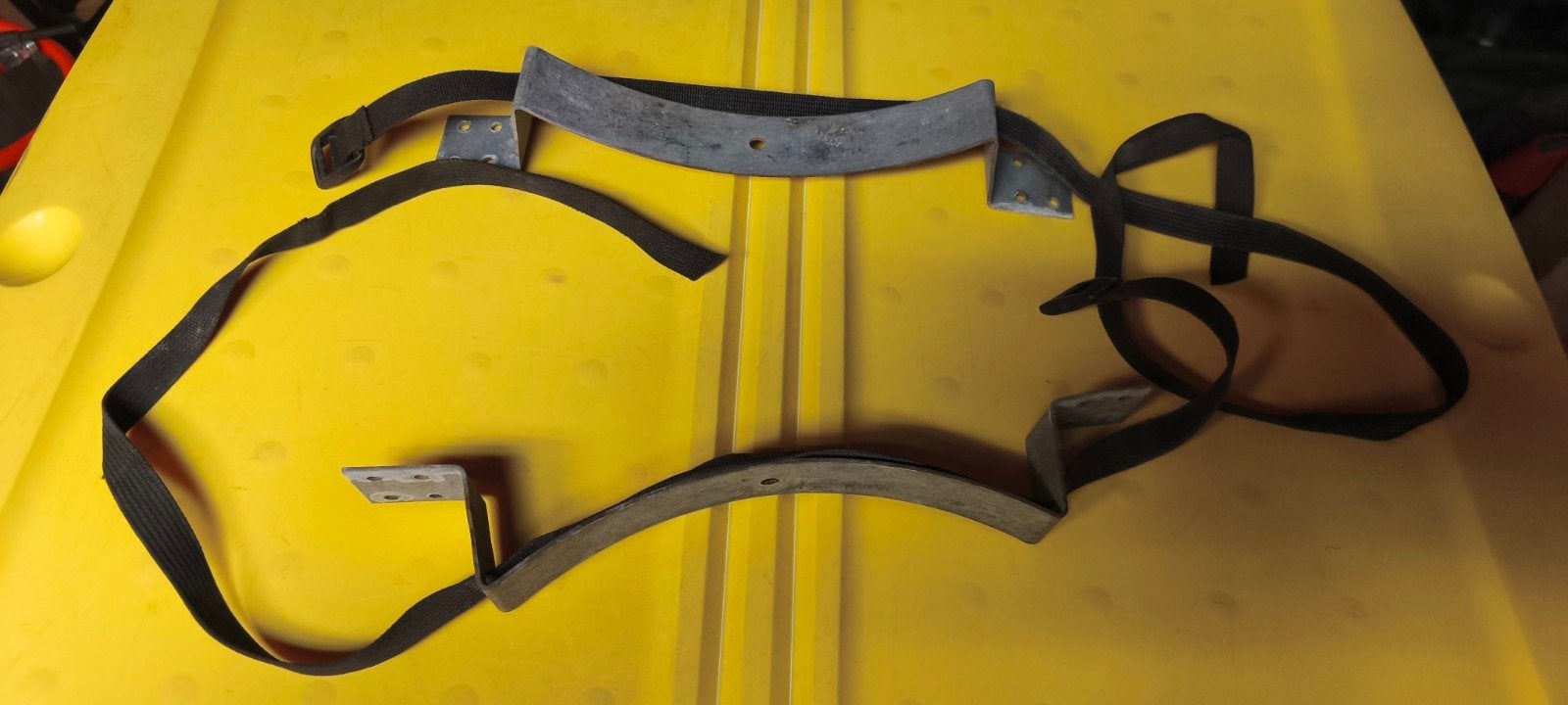 Gasfles beugels met spanbanden, Ophalen of Verzenden, Gebruikt