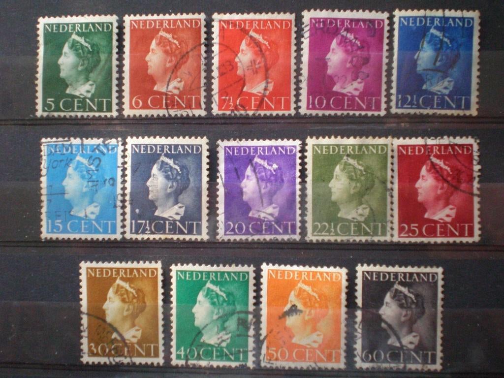 Nederland NVPH 332-345 gebruikt ( U 427)..€ 0,60, Postzegels en Munten, Postzegels | Nederland, Verzenden