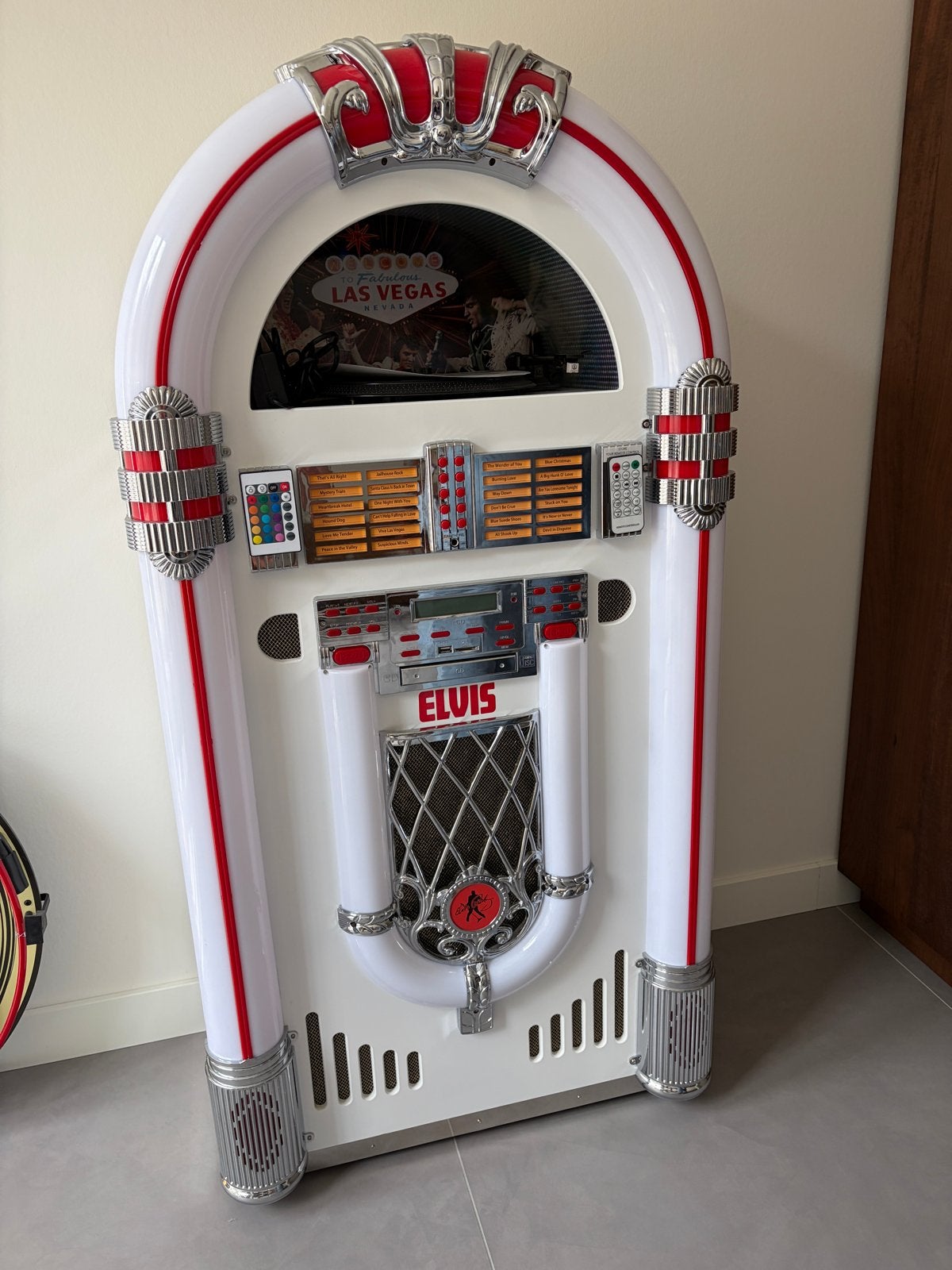 Elvis Presley Jukebox EP5000 Wit Limited Edition XXL, Ophalen, Zo goed als nieuw, 1970 tot heden, Overige merken