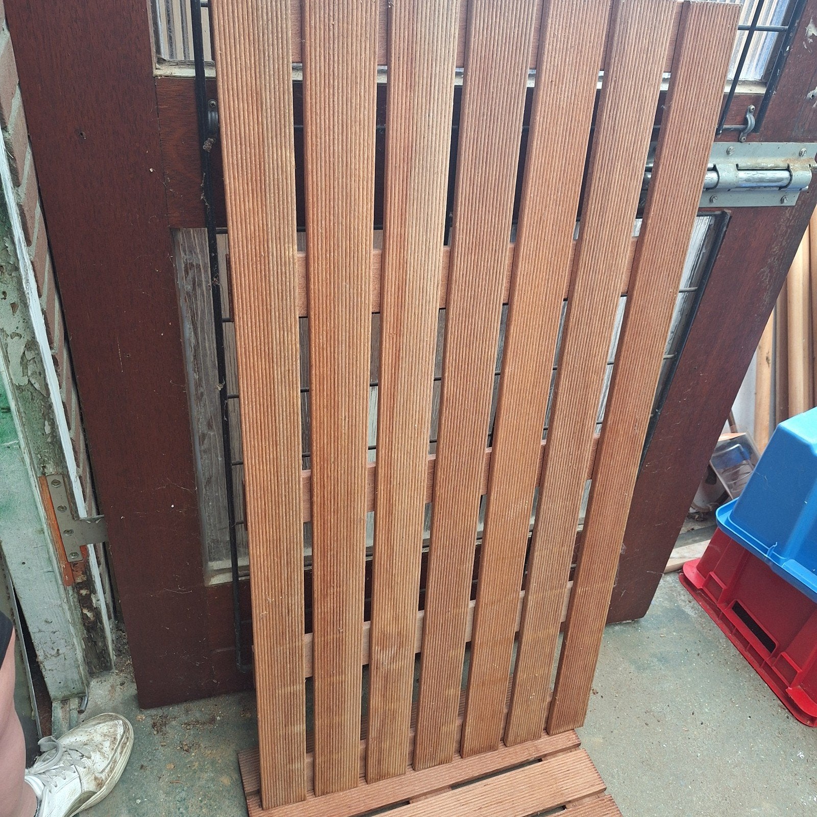 Hardhouten Vlondertegels - Nieuw, Tuin en Terras, Ophalen, Nieuw, Hout