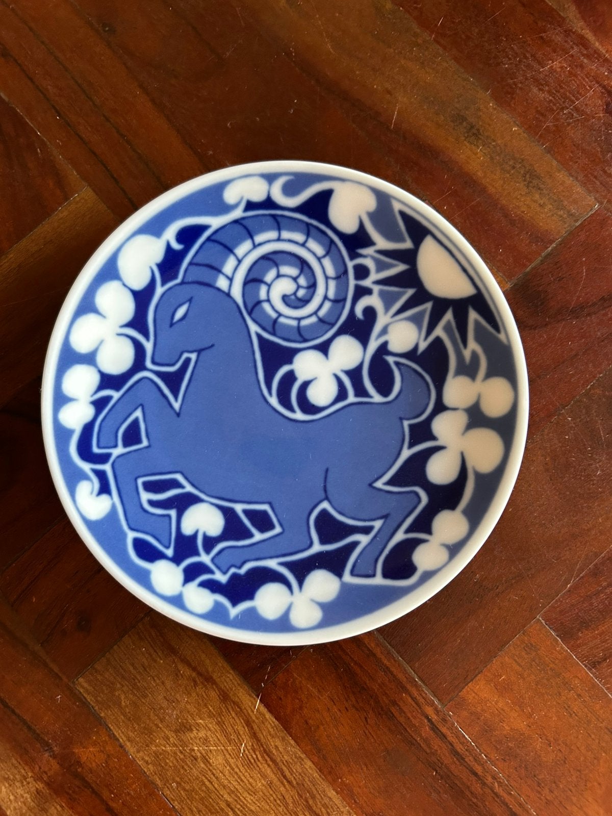 Porsgrund Sterrenbeeld Ram Aries wandbord zgan, Antiek en Kunst, Ophalen of Verzenden