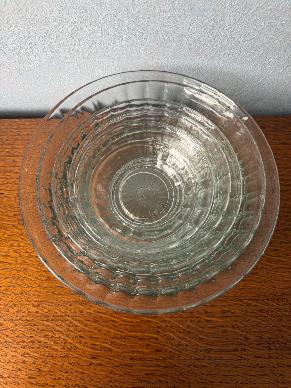 Set van 5 glazen nestschalen, Ophalen of Verzenden