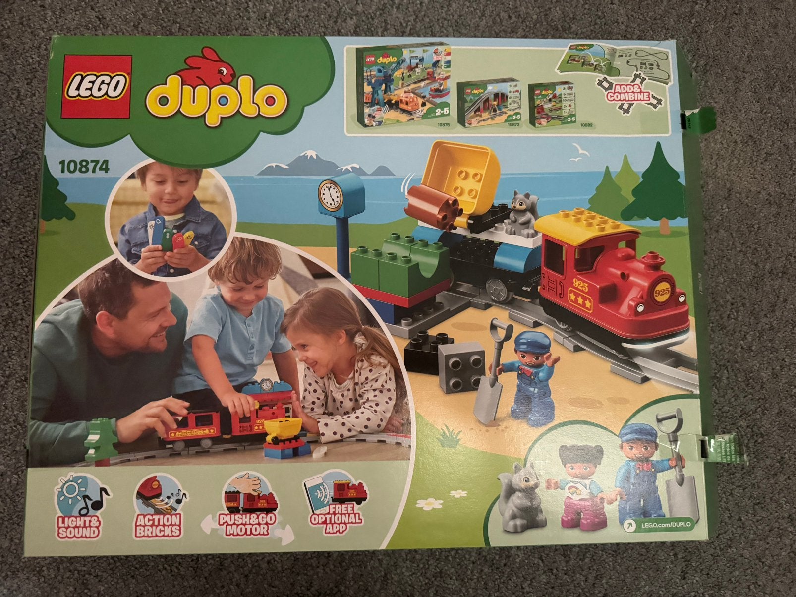 Foto 4 van Duplo Elektrische Stoomtrein (evt inclusief uitbreidingsets)
