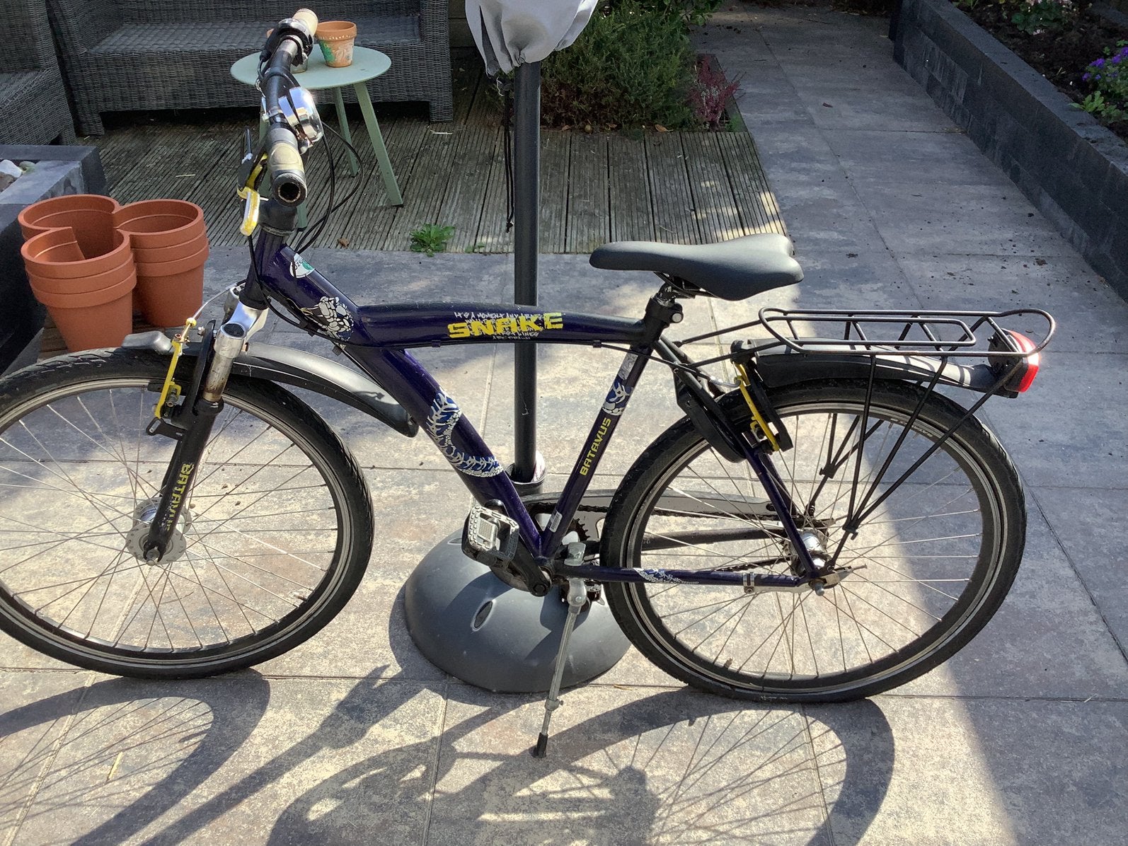 Batavus Snake 26”, Terugtraprem, Gebruikt, Handrem, Ophalen