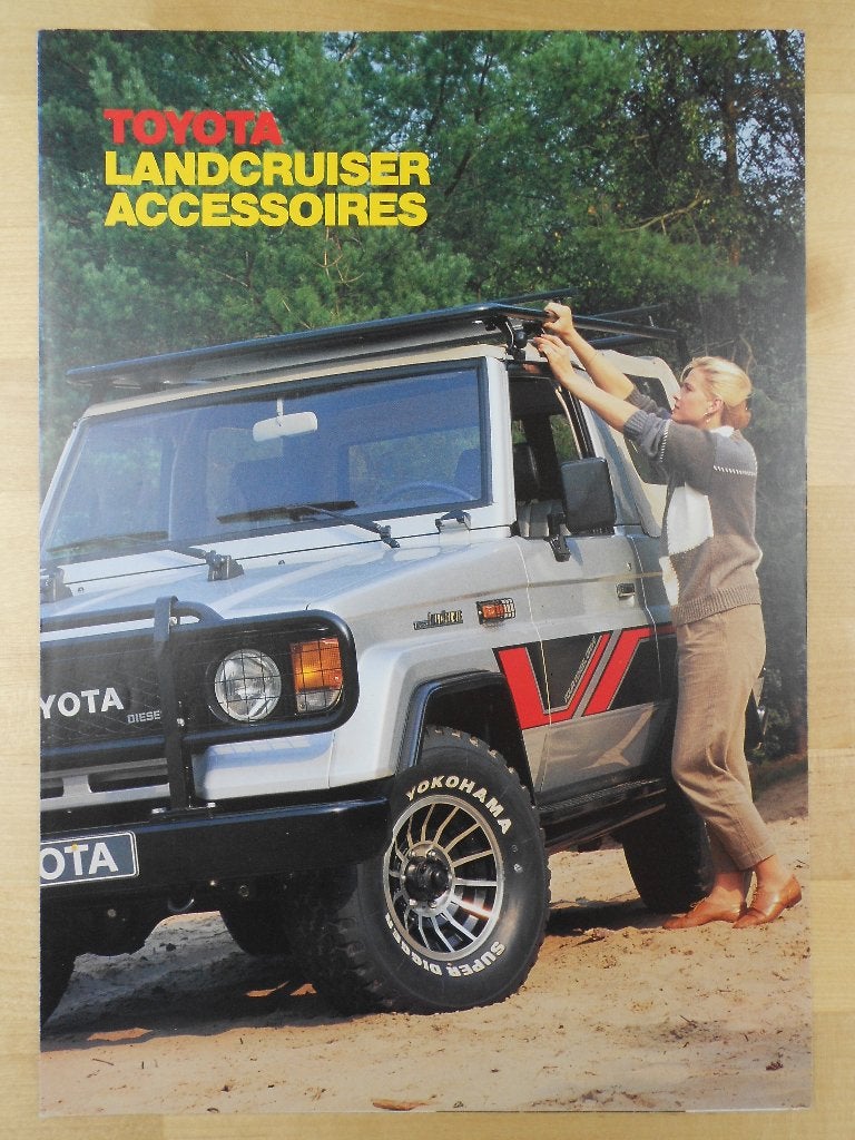 Toyota LandCruiser Accessoires Brochure 1982 Land Cruiser, Toyota, Ophalen of Verzenden, Zo goed als nieuw, Toyota