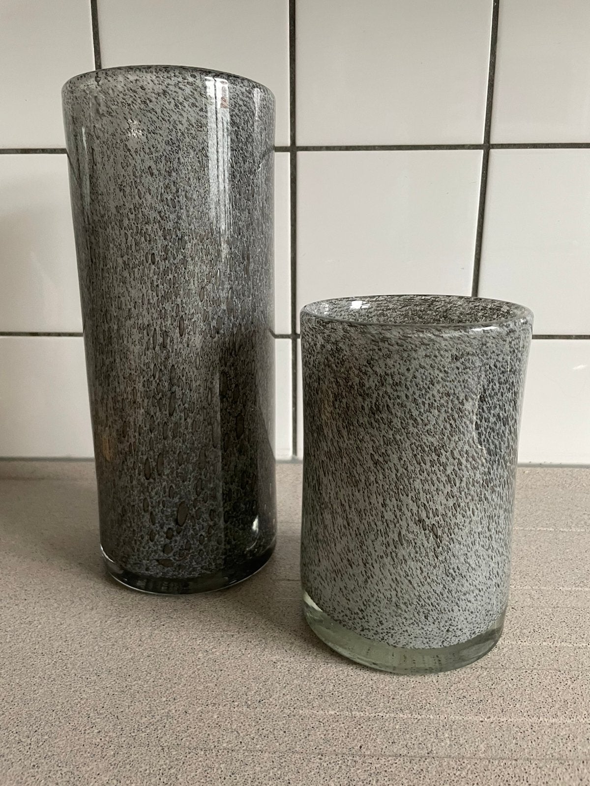 Prachtige set Fidrio design vaas cilinder vazen, Ophalen of Verzenden, Zo goed als nieuw