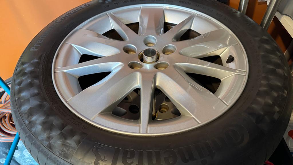 Renault Espace lichtmetalen velgen met banden, Ophalen, Gebruikt, Banden en Velgen, 17 inch
