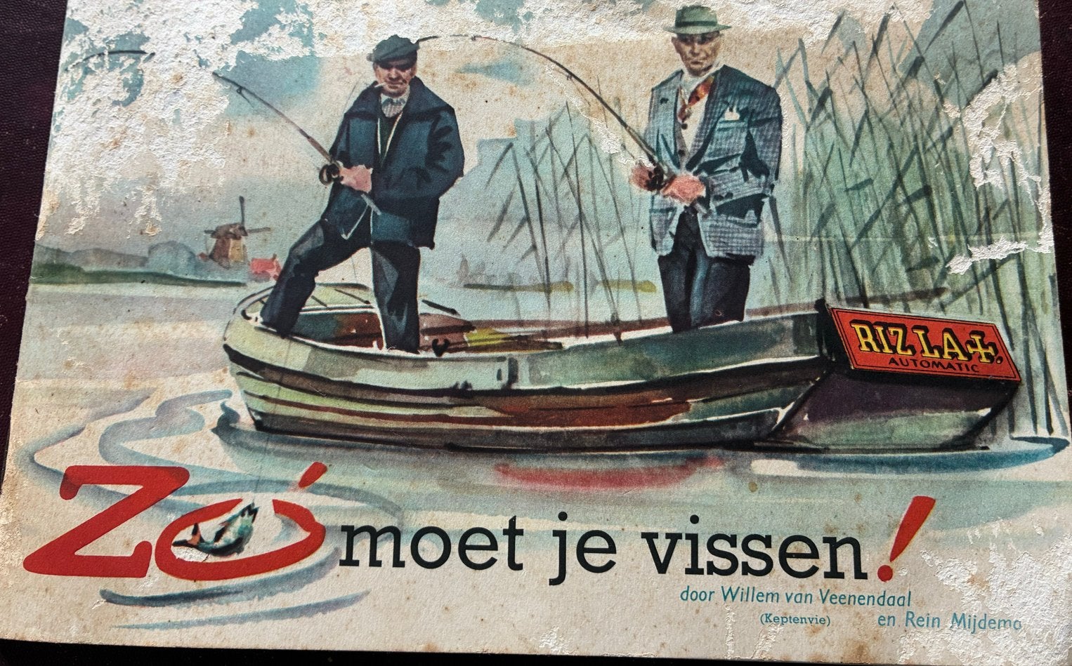 Rizzla boekje 'Zo moet je vissen' - 1958 - Compleet, Boeken, Ophalen of Verzenden, Gelezen, Watersport en Hengelsport