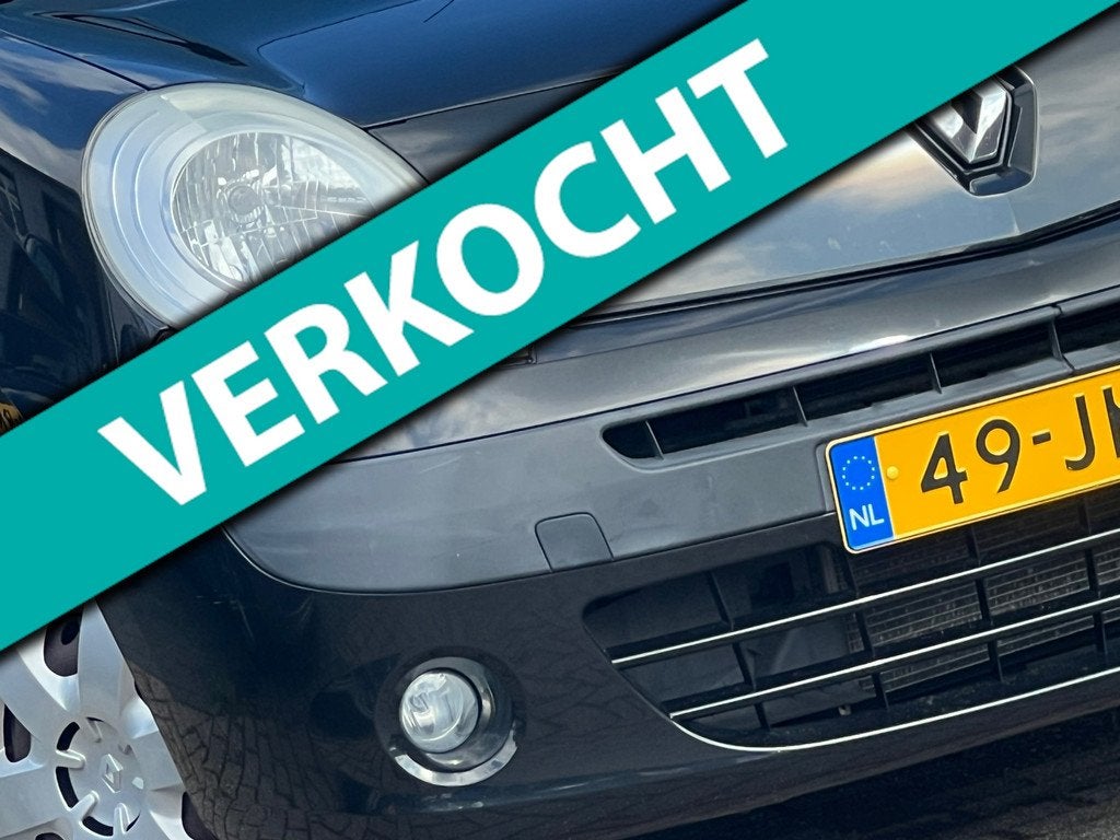 Renault Kangoo Family 1.6-16V Privilège Automaat | Noir Eto, Auto's, Renault, Stof, Gebruikt, 4 cilinders, Zwart