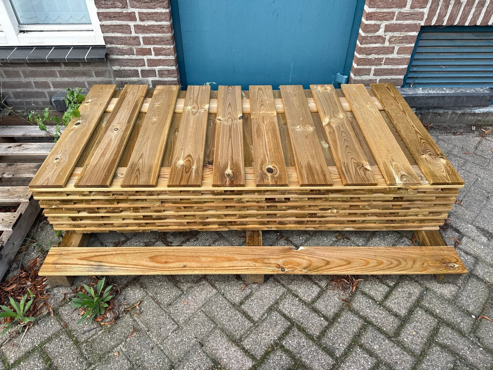 6 Grenen tuinschermen 90x180 cm, Minder dan 3 meter, Ophalen of Verzenden, Hout, 1 tot 2 meter