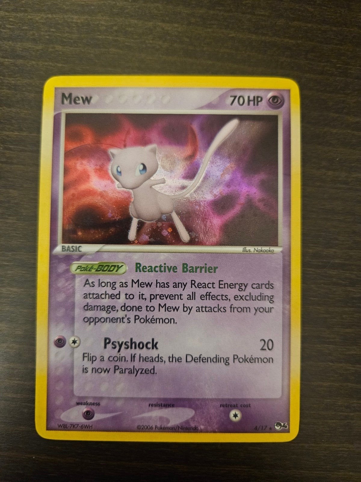 Pokemon - Mew Holo POP Series 4, Ophalen, Zo goed als nieuw, Losse kaart, Foil