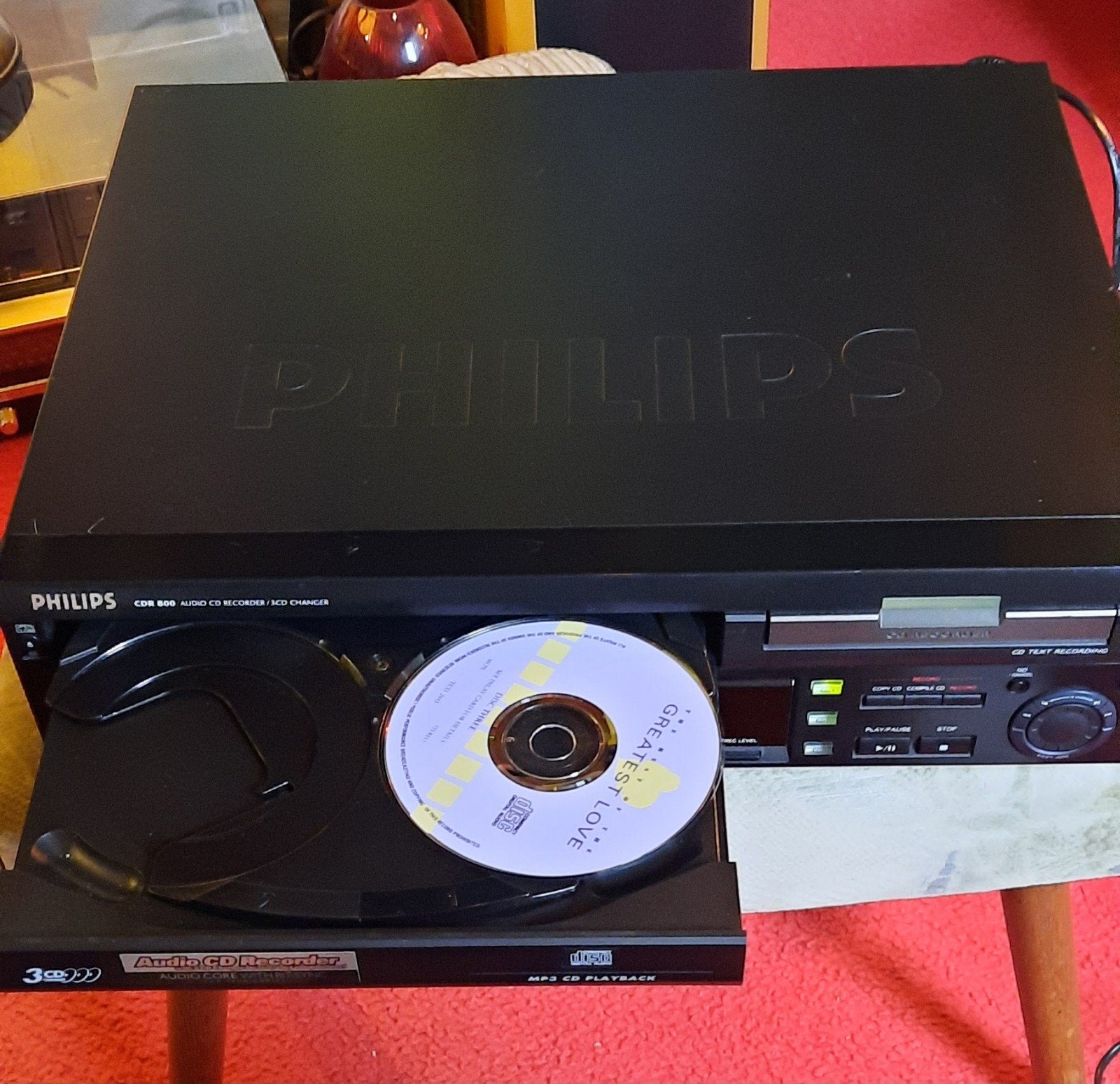 Te koop philips cdr800 cd speler  3 cd wisselaar ✅️  r, Audio, Tv en Foto, Cd-spelers, Ophalen, Philips, Wisselaar