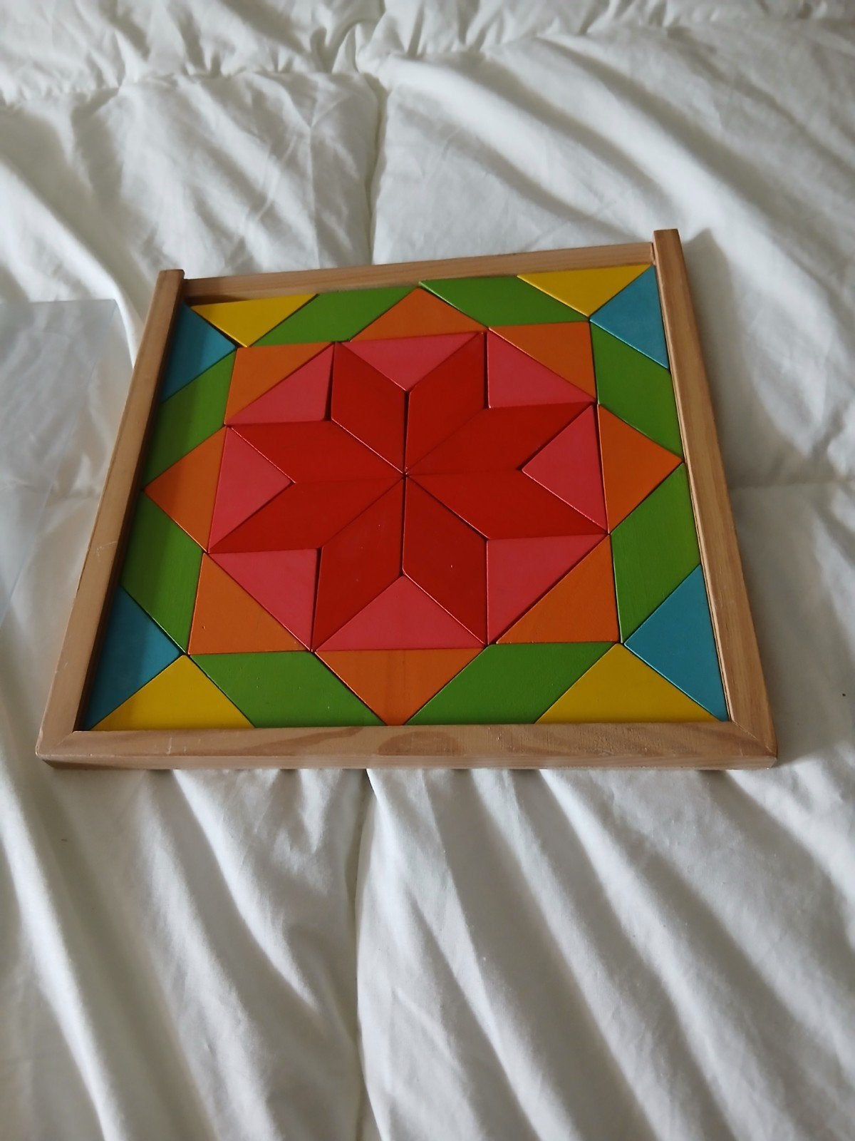 Houten Mozaïek Spel, Kinderen en Baby's, Ophalen of Verzenden, Gebruikt