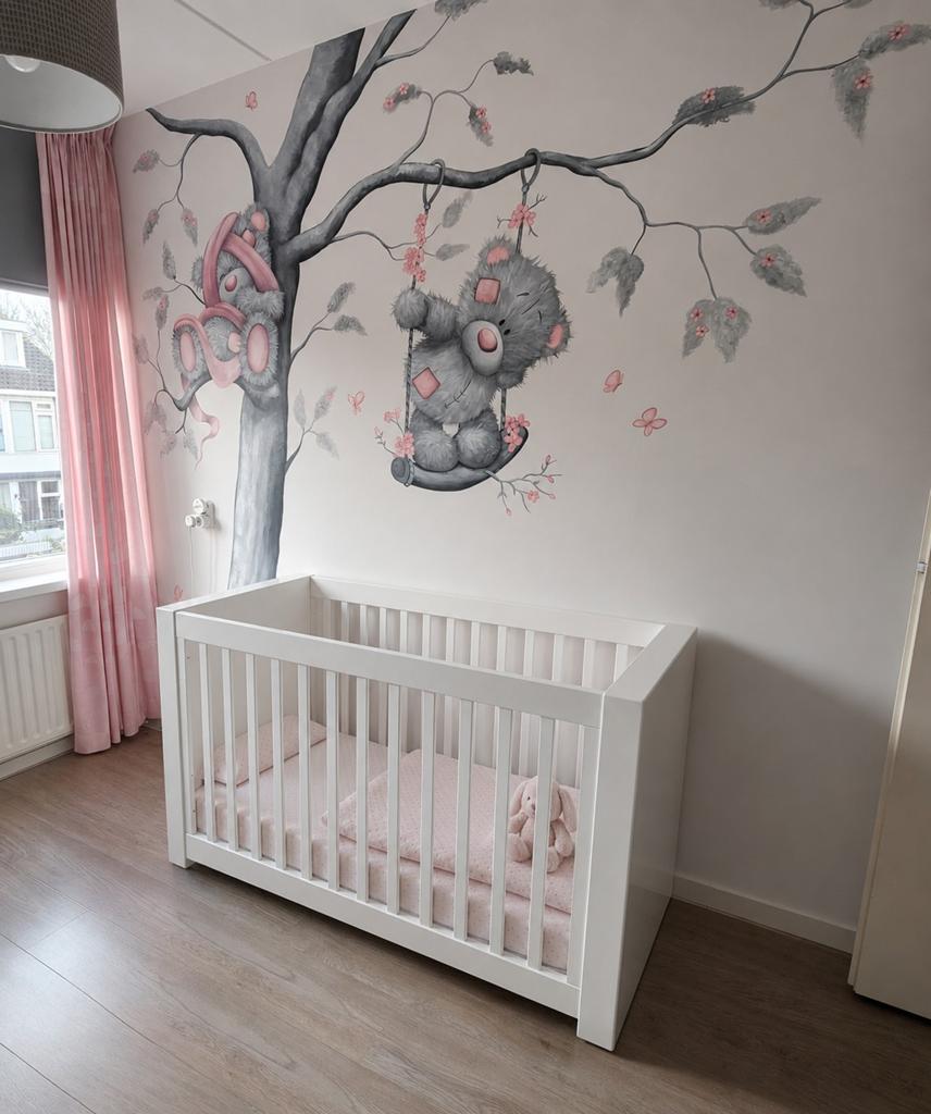 Ledikant Alaska kidsmill hoogglans, Ophalen of Verzenden, Zo goed als nieuw, Minder dan 140 cm, Matras