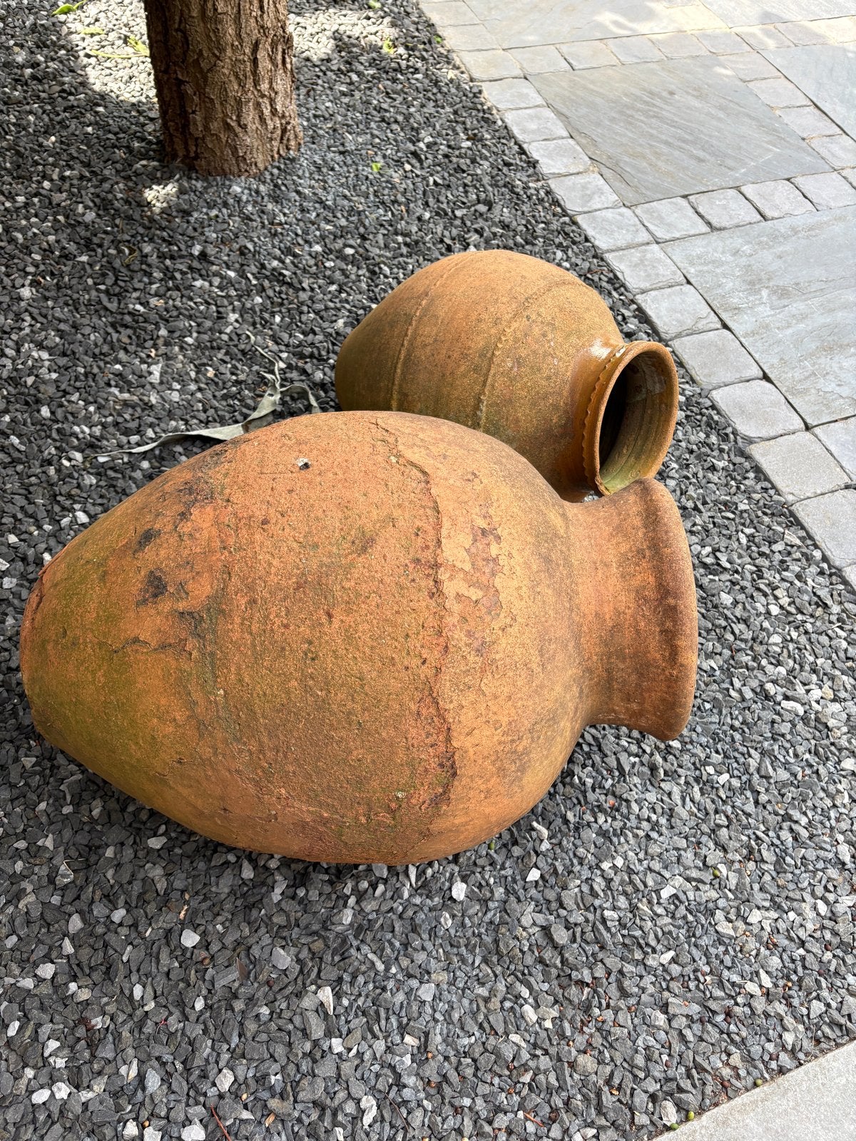 Set van 2 Oude Terracotta Potten uit Spanje, Ophalen