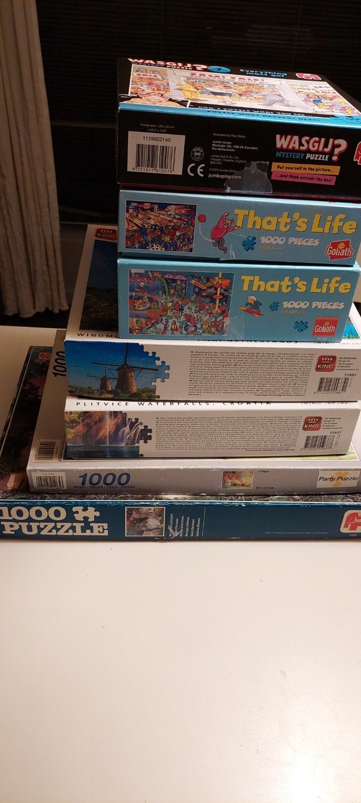 7 leuke puzzels samen voor 10 euro (Klazienaveen), Ophalen