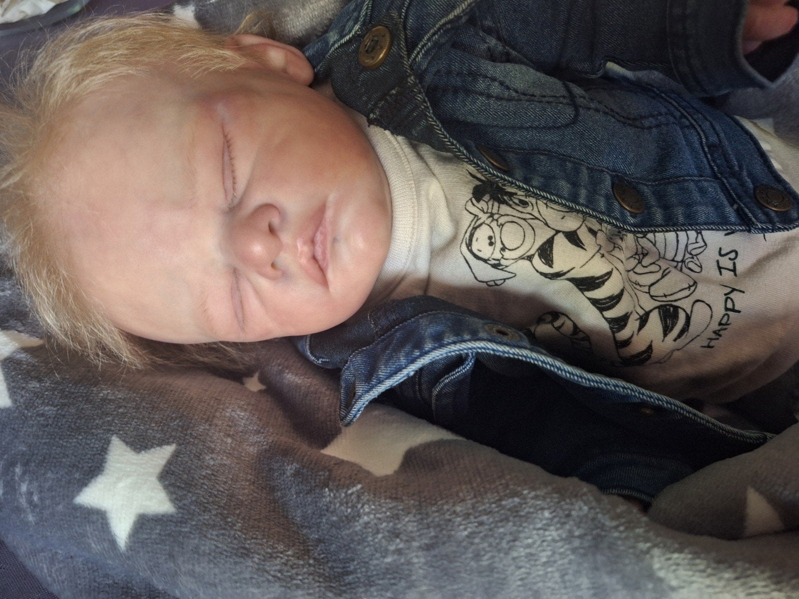 reborn baby, Ophalen of Verzenden, Zo goed als nieuw, Babypop