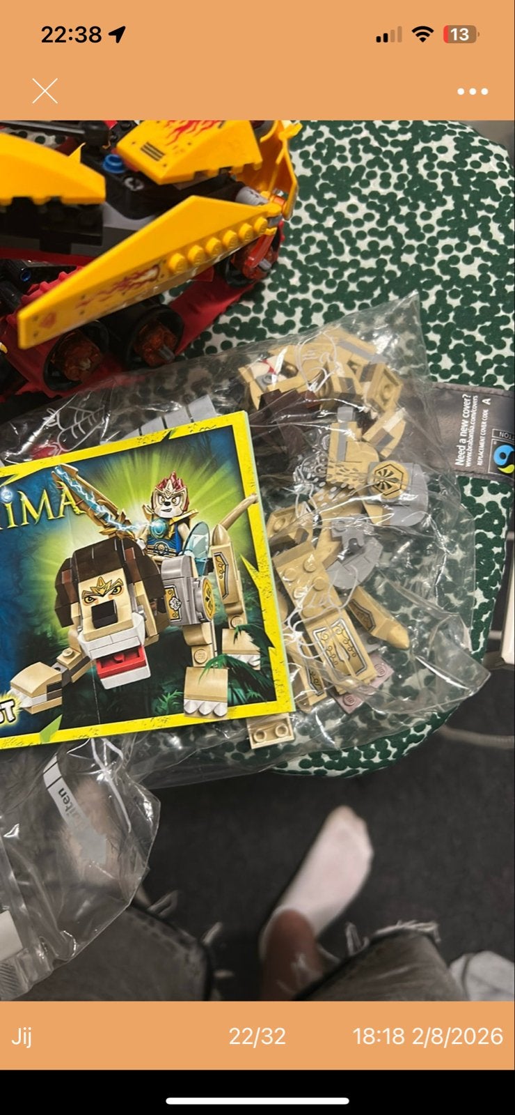 Lego Chima set compleet met instructies, Gebruikt, Overige thema's, Lego, Ophalen of Verzenden