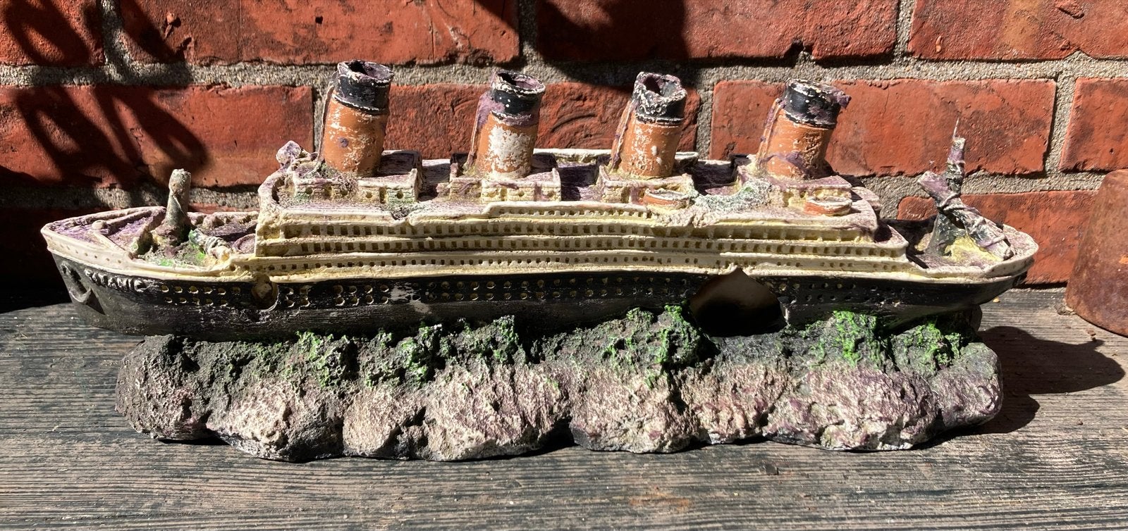 Aquarium titanic te koop . 36 x 9 cm, Ophalen of Verzenden, Leeg aquarium