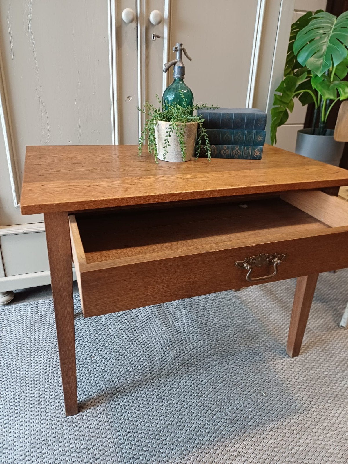 Antiek/Vintage eiken jaren '20 tafeltje, Ophalen