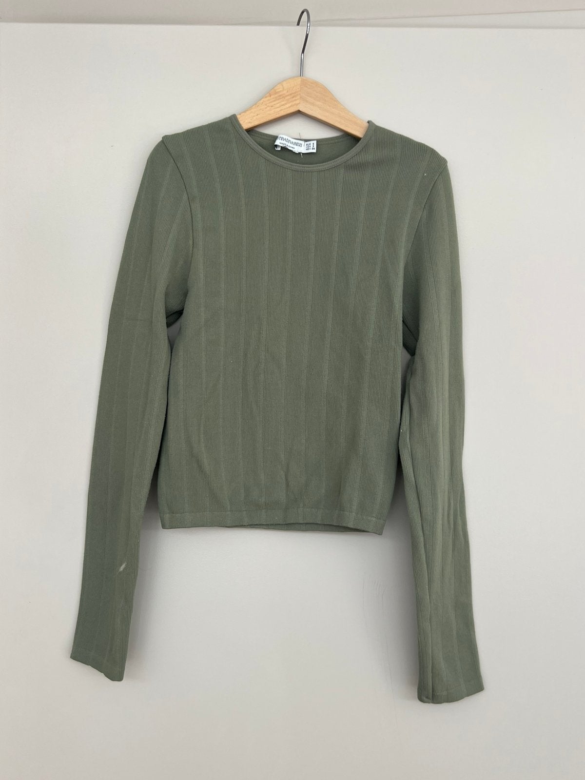 Groen top Stradivarius, Verzenden, Zo goed als nieuw, Lange mouw, Maat 36 (S)