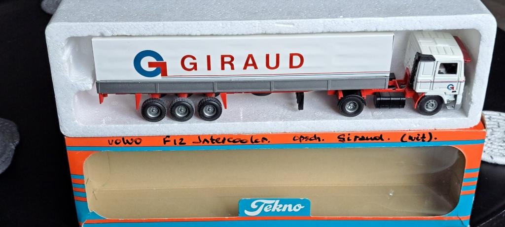 Tekno Volvo F12 Intercooler Giraud Vrachtwagen Model, Overige merken, 1:32 tot 1:50, Ophalen of Verzenden, Zo goed als nieuw