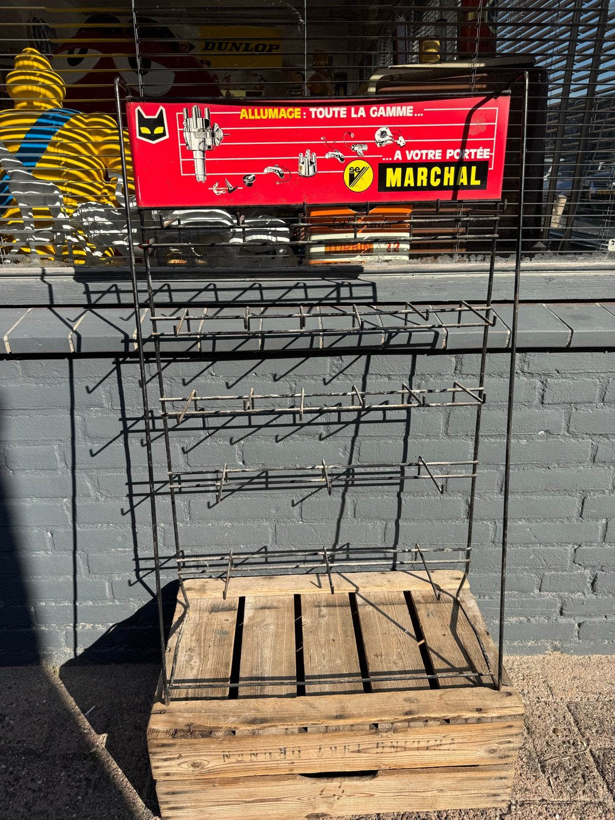 Vintage Marchal Display Rek - Garage Decoratie, Ophalen, Reclamebord, Gebruikt, .