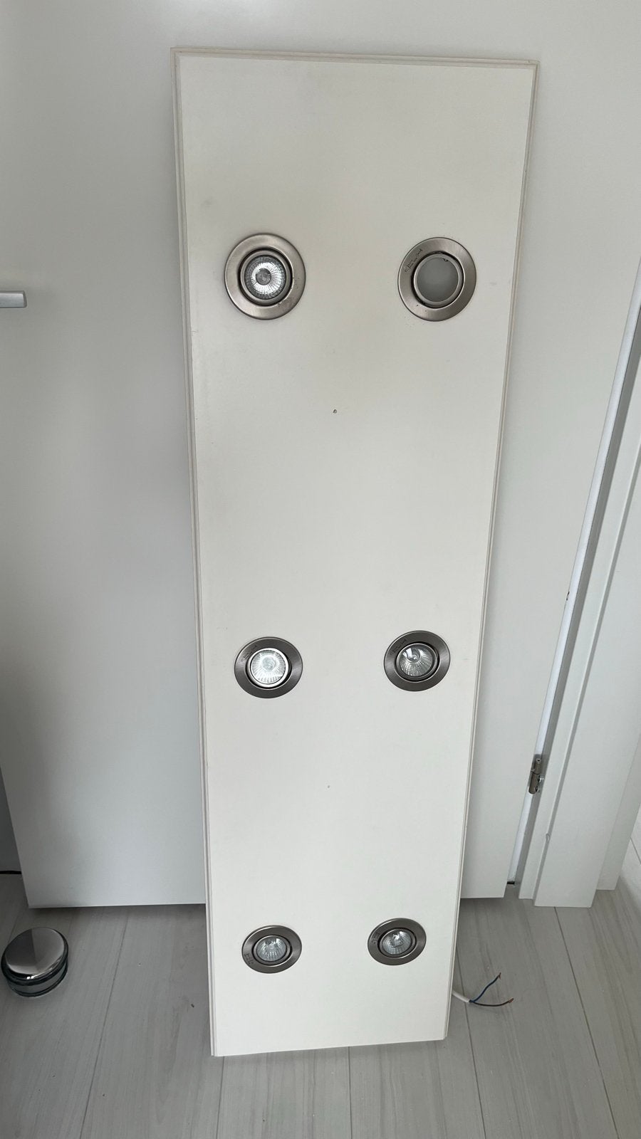 Plafondlamp met 6 spots - Wit, Huis en Inrichting, Ophalen, Gebruikt, Modern, Verstelbaar