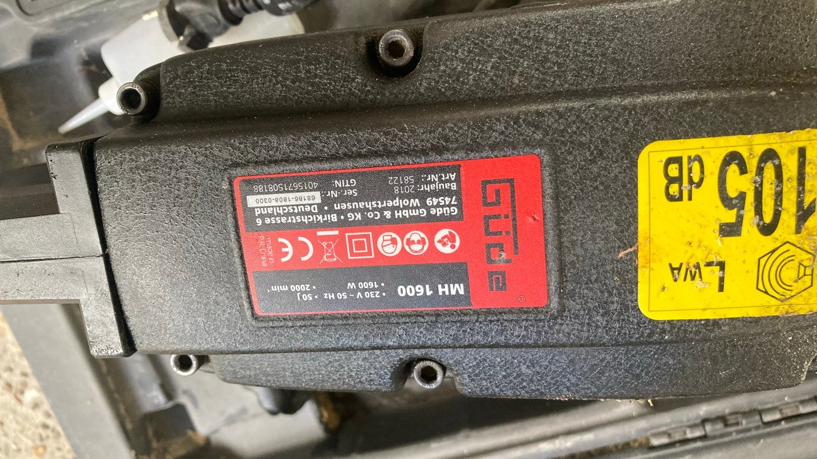 Güde MH 1600/ 50J Boorhamer - Krachtige 1600W machine, Ophalen, Gebruikt