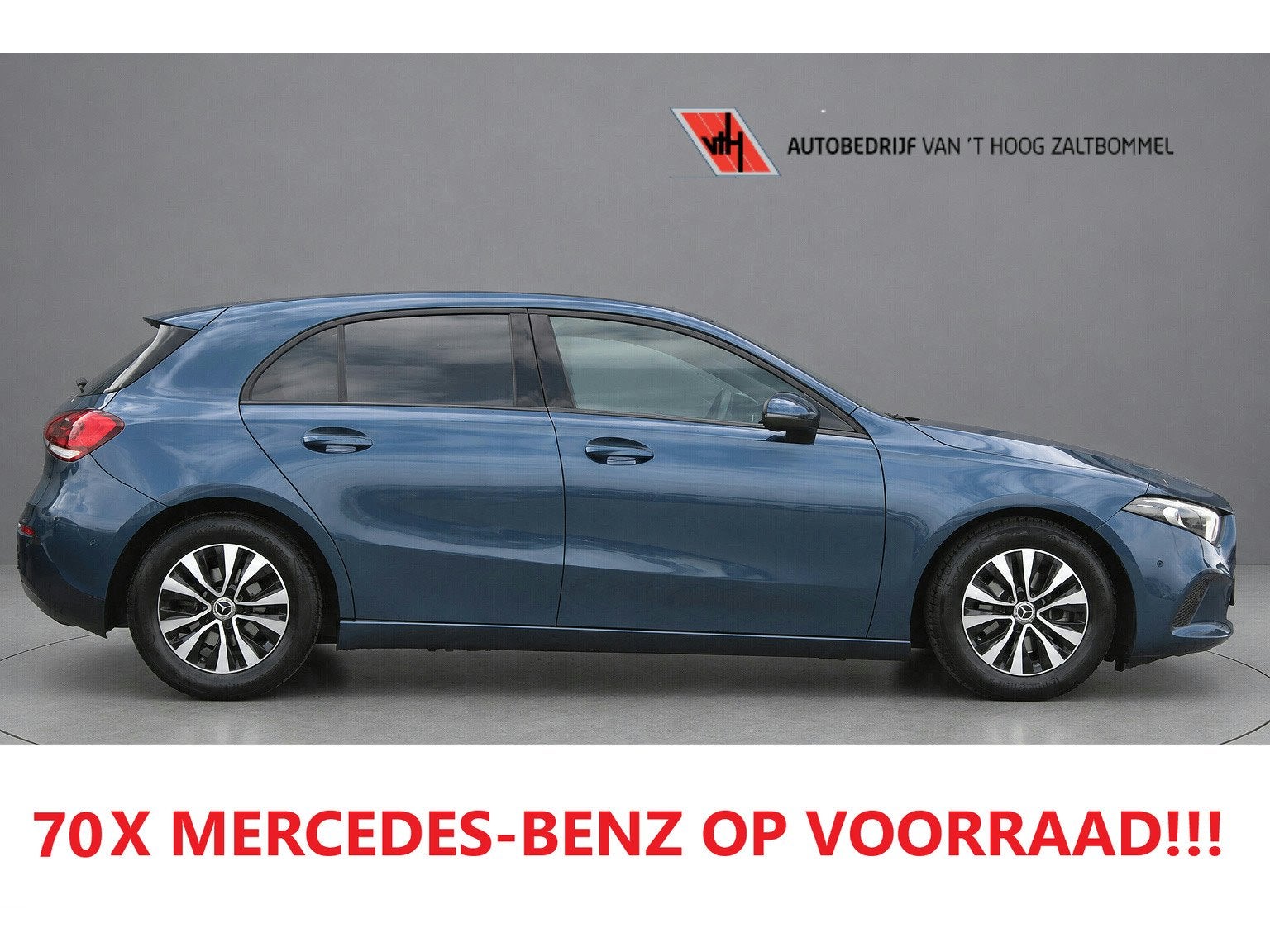 Mercedes-Benz A-Klasse 180 AUT7 Business Solution NIGHT PAKK, 136 pk, Gebruikt, 4 cilinders, Blauw