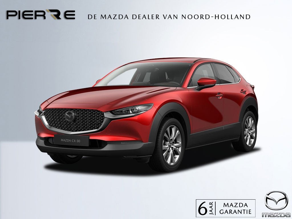 Mazda CX-30 2.5 e-SkyActiv-G M AUTOMAAT Hybrid Exc-l Bns Edi, Auto's, Dealer onderhouden, Zwart, 4 cilinders, Bedrijf