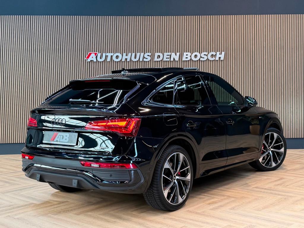 Audi Q5 Sportback 55 TFSI e S Line Competition 367PK - Lucht, Auto's, Audi, Automaat, Gebruikt, 4 cilinders, Zwart