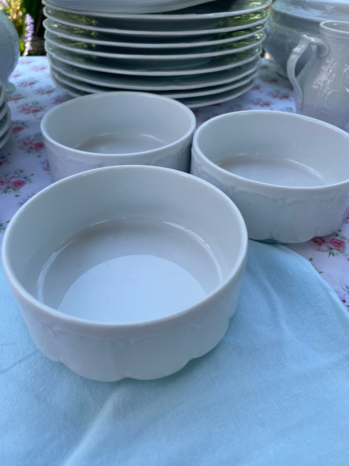 Rosenthal 3 kleine witte schaaltjes Mon Bijou, Ophalen of Verzenden, Overige stijlen, Porselein, Schaal of Schalen