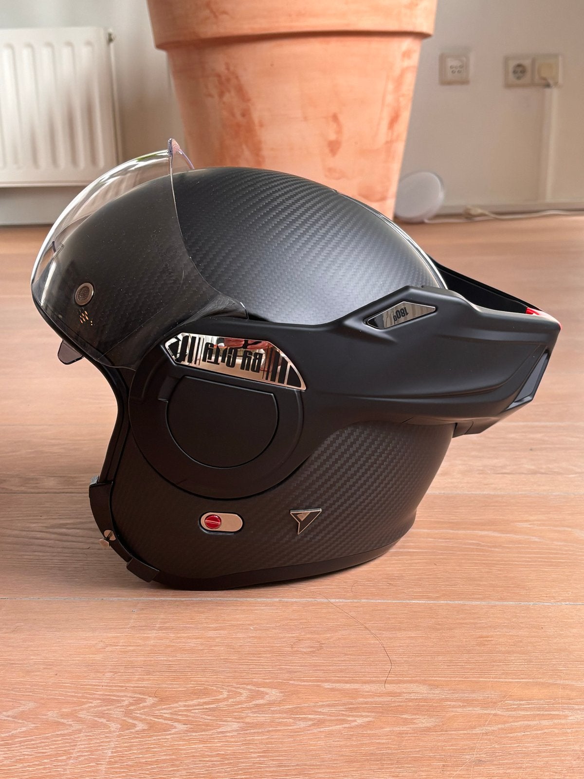 ByCity 180 Tech Carbon Zwart Motorhelm, Motoren, Kleding | Motorhelmen, Heren, Jethelm, Tweedehands, Ophalen