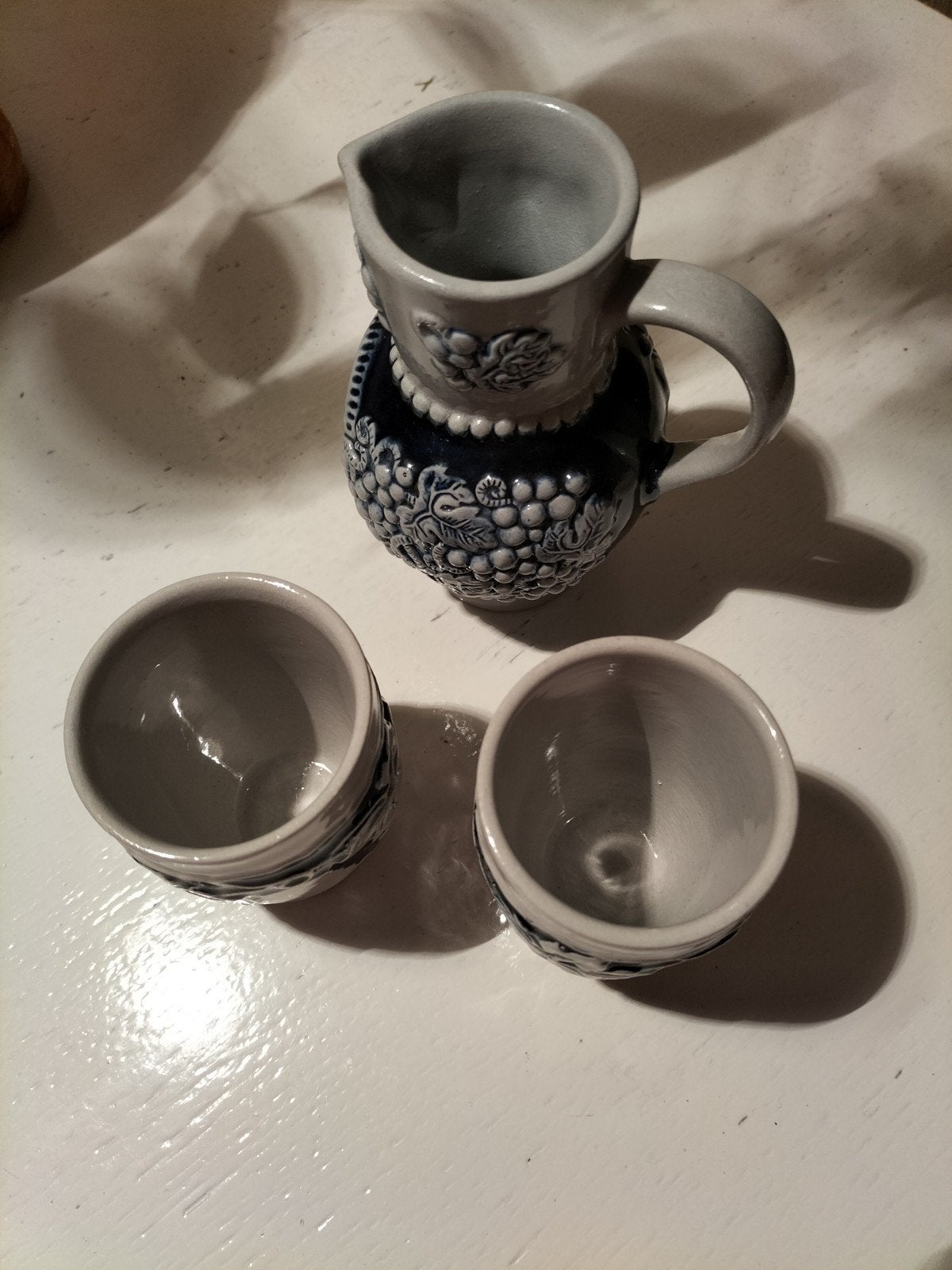 Wijn kannetje met bekers, Ophalen of Verzenden