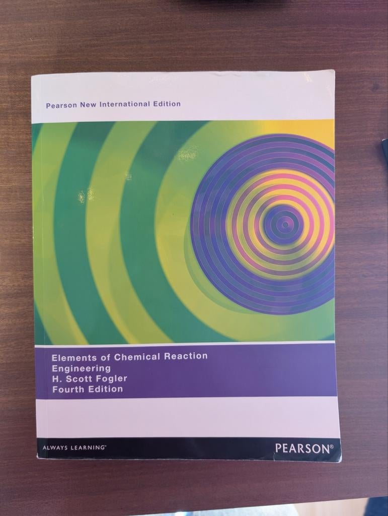 Elements of Chemical Reaction Engineering - H. Scott Fogler, Ophalen of Verzenden, H. Scott Fogler, Beta, WO